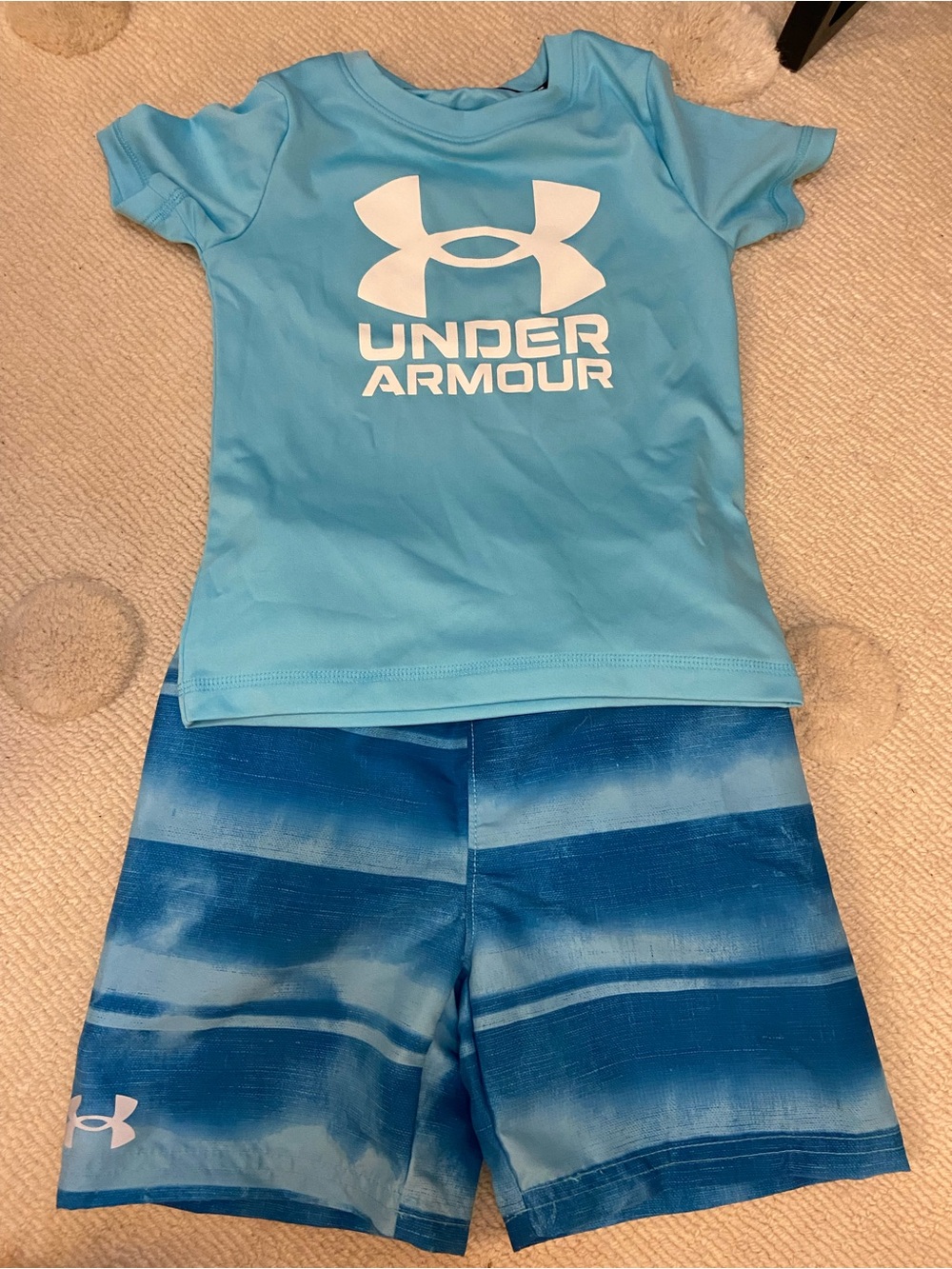 Under Armour Light Blue Swim Tee